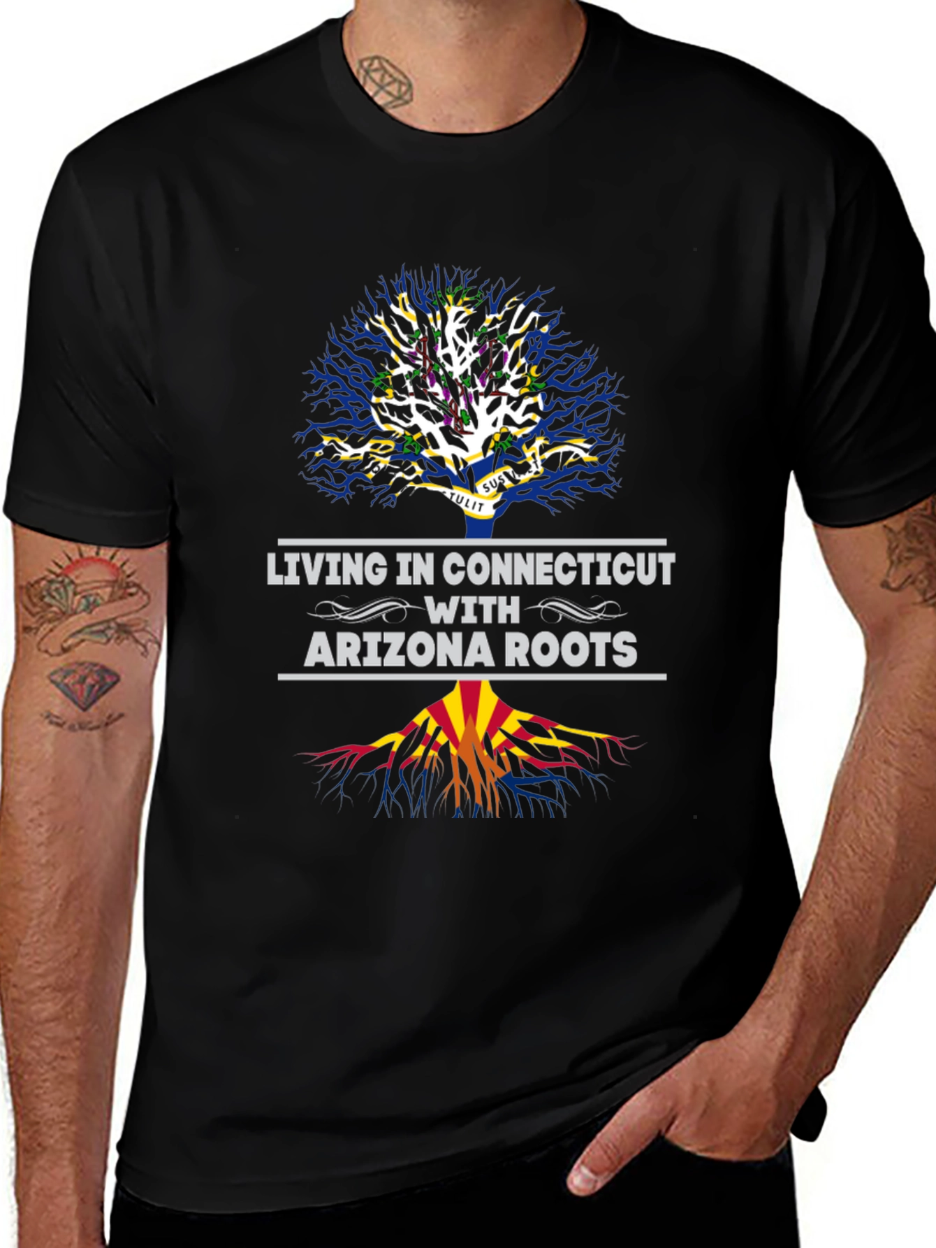 Living in Connecticut with Arizona Roots T-Shirt