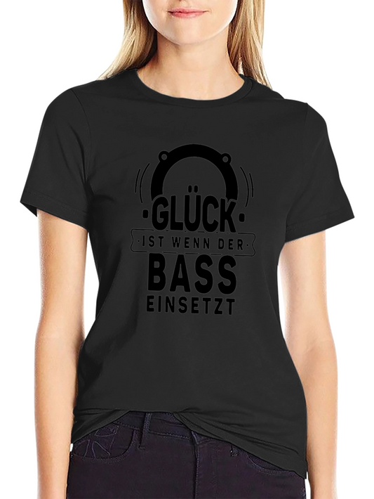 Glück Bass T-Shirt - Black Graphic Tee