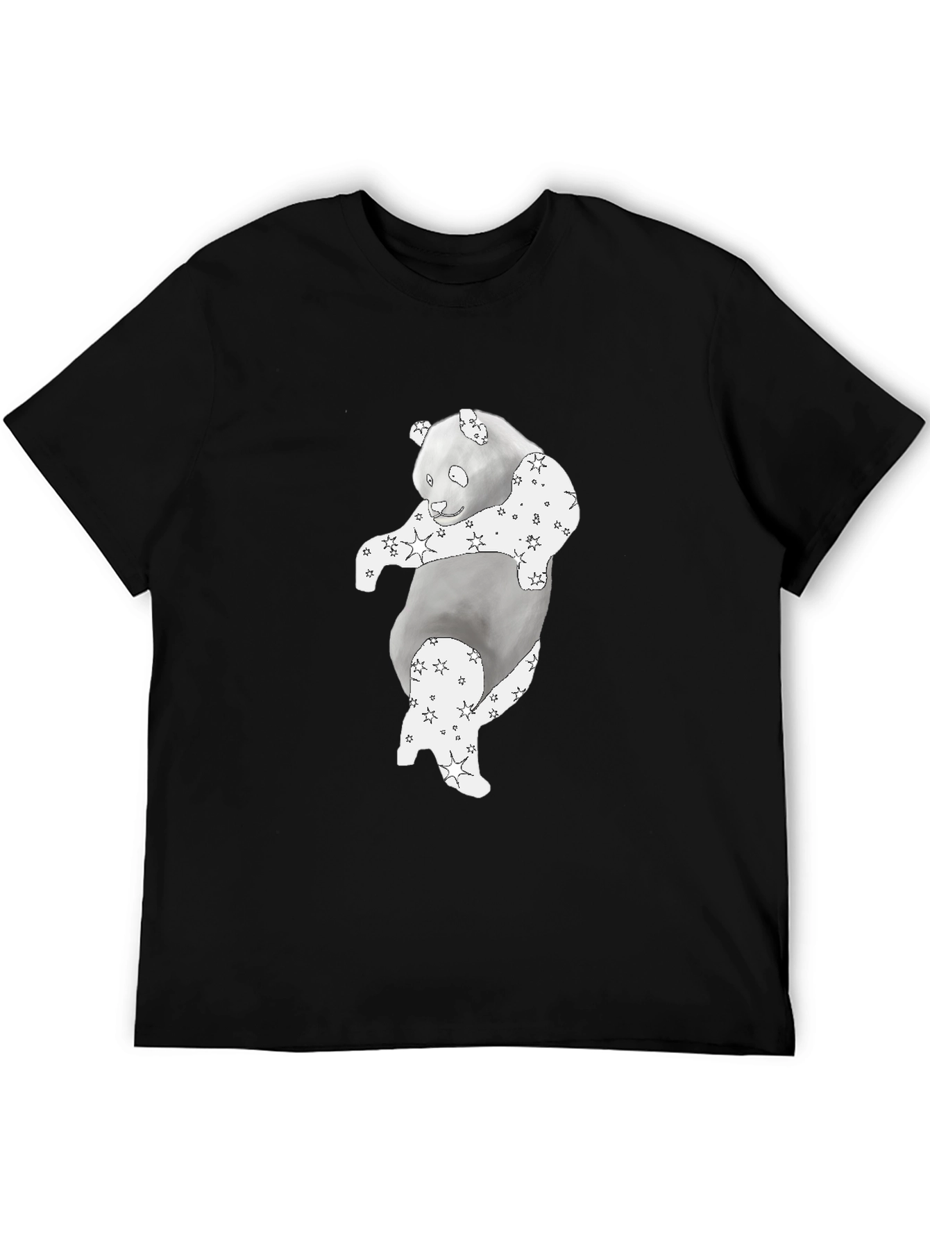 Panda Star Print T-Shirt