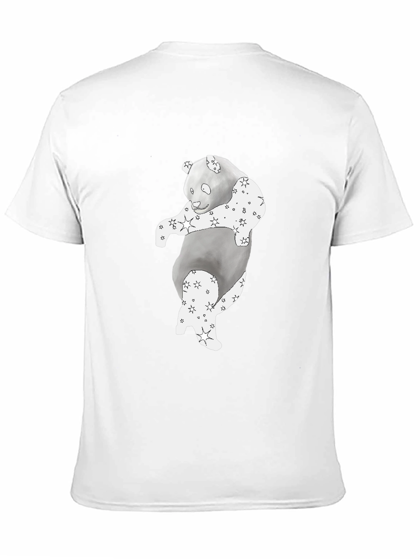 Panda Star Print T-Shirt