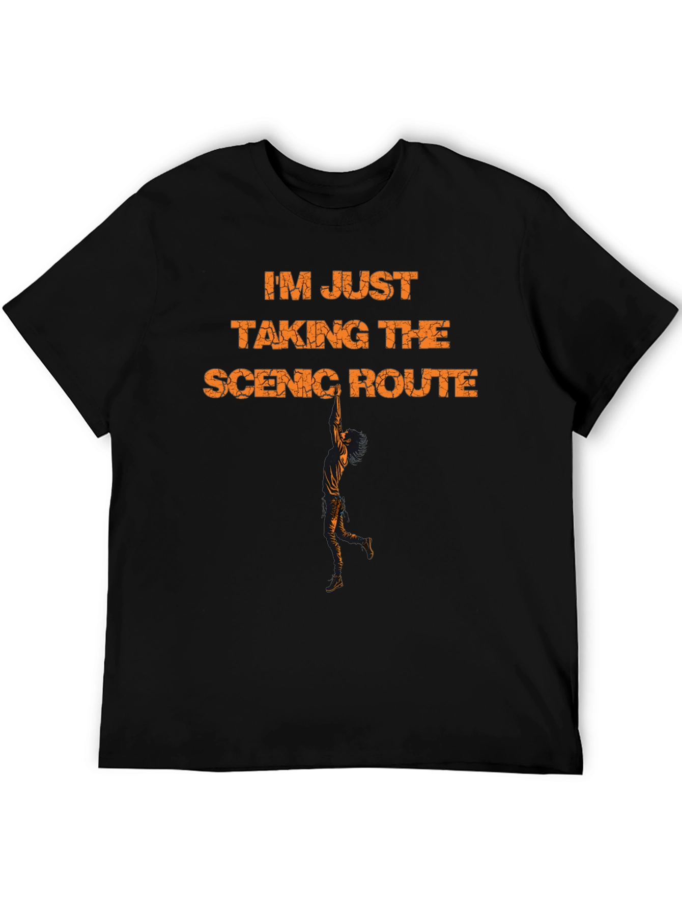 Scenic Route Graphic Tee - Black Cotton Blend