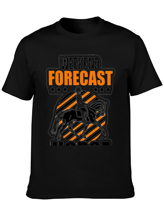Weekend Forecast Horse Riding T-Shirt
