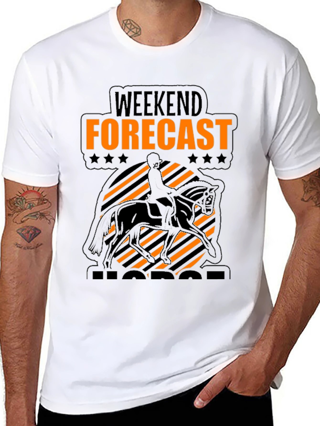 Weekend Forecast Horse Riding T-Shirt