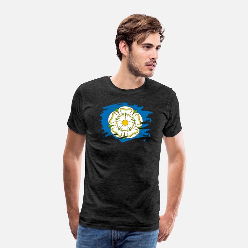 Yorkshire Flag Paint Splatter Design