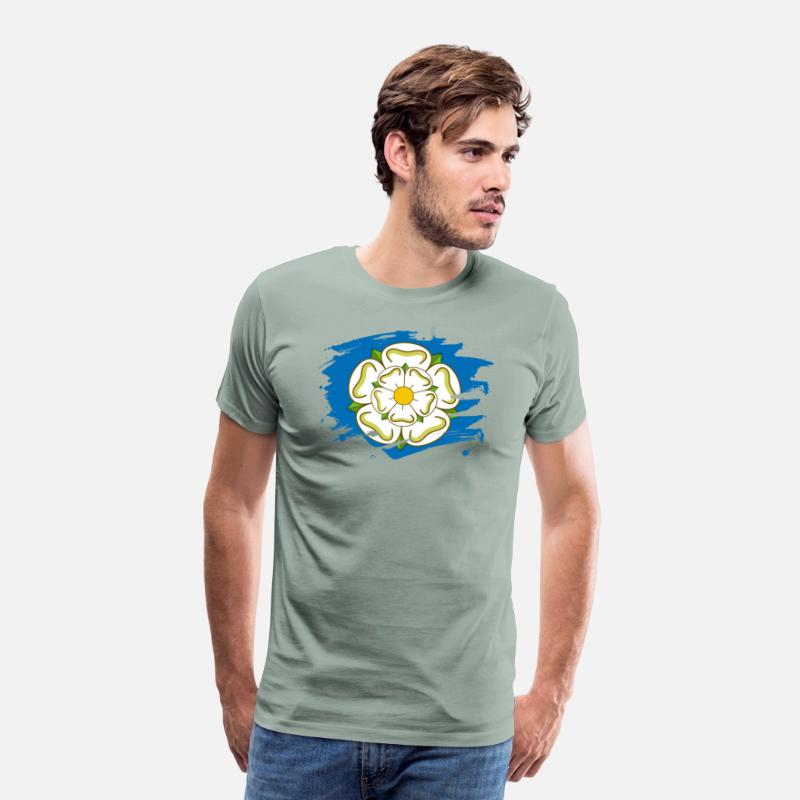 Yorkshire Flag Paint Splatter Design