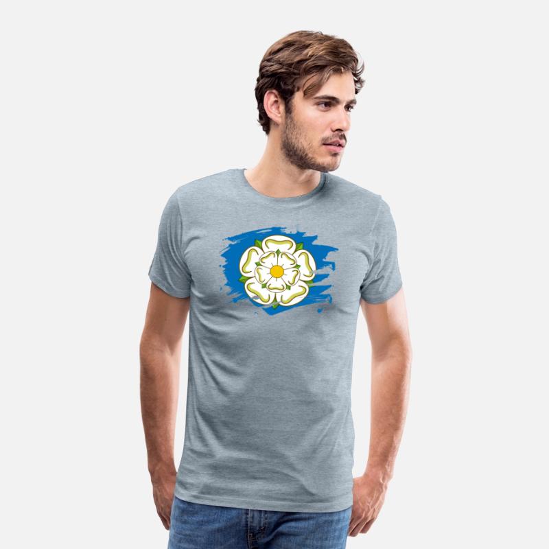 Yorkshire Flag Paint Splatter Design