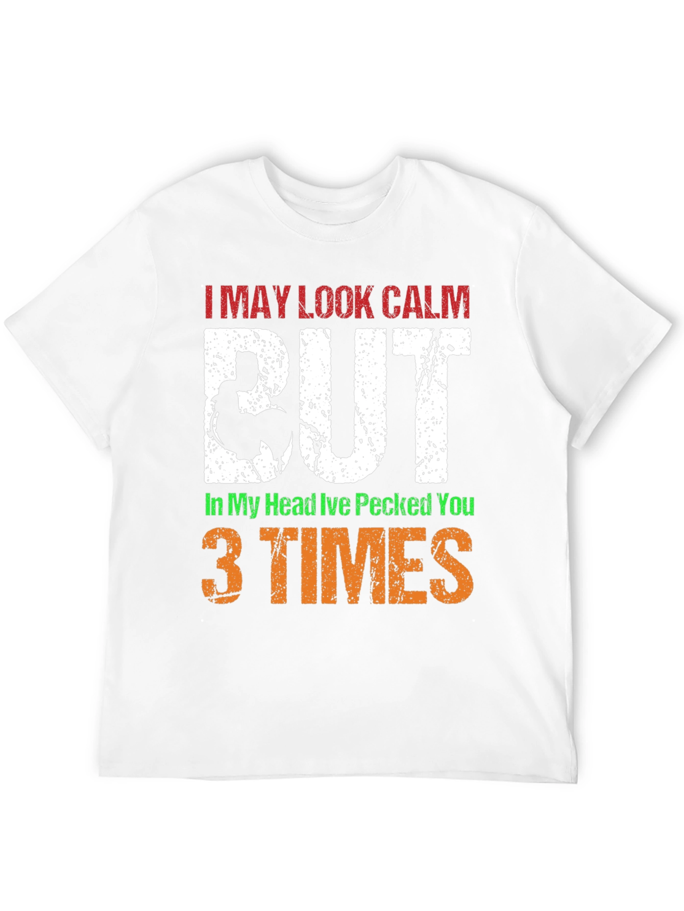 Calm Rooster Graphic Tee - Funny Novelty T-Shirt