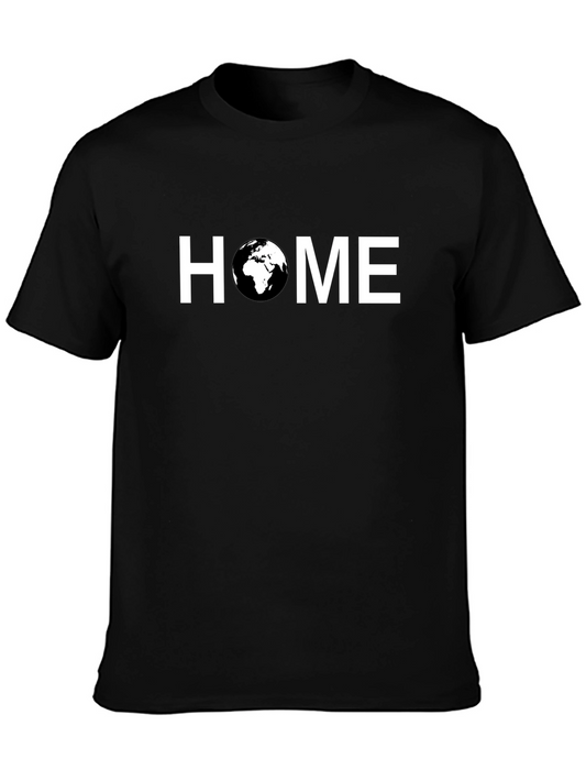 Earth Home T-Shirt - Black Graphic Tee