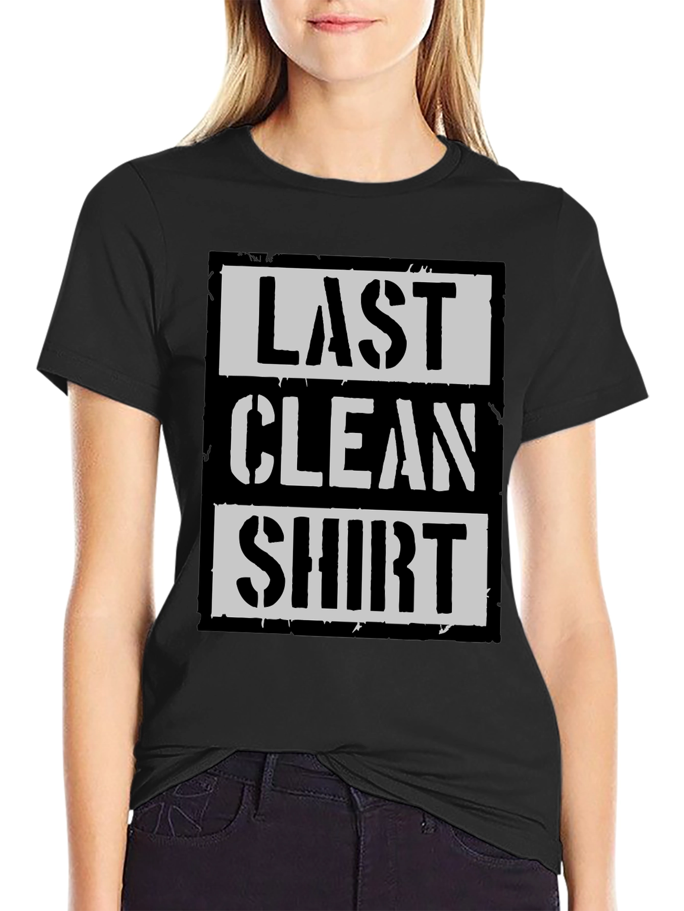 Last Clean Shirt Graphic Tee - Black Cotton