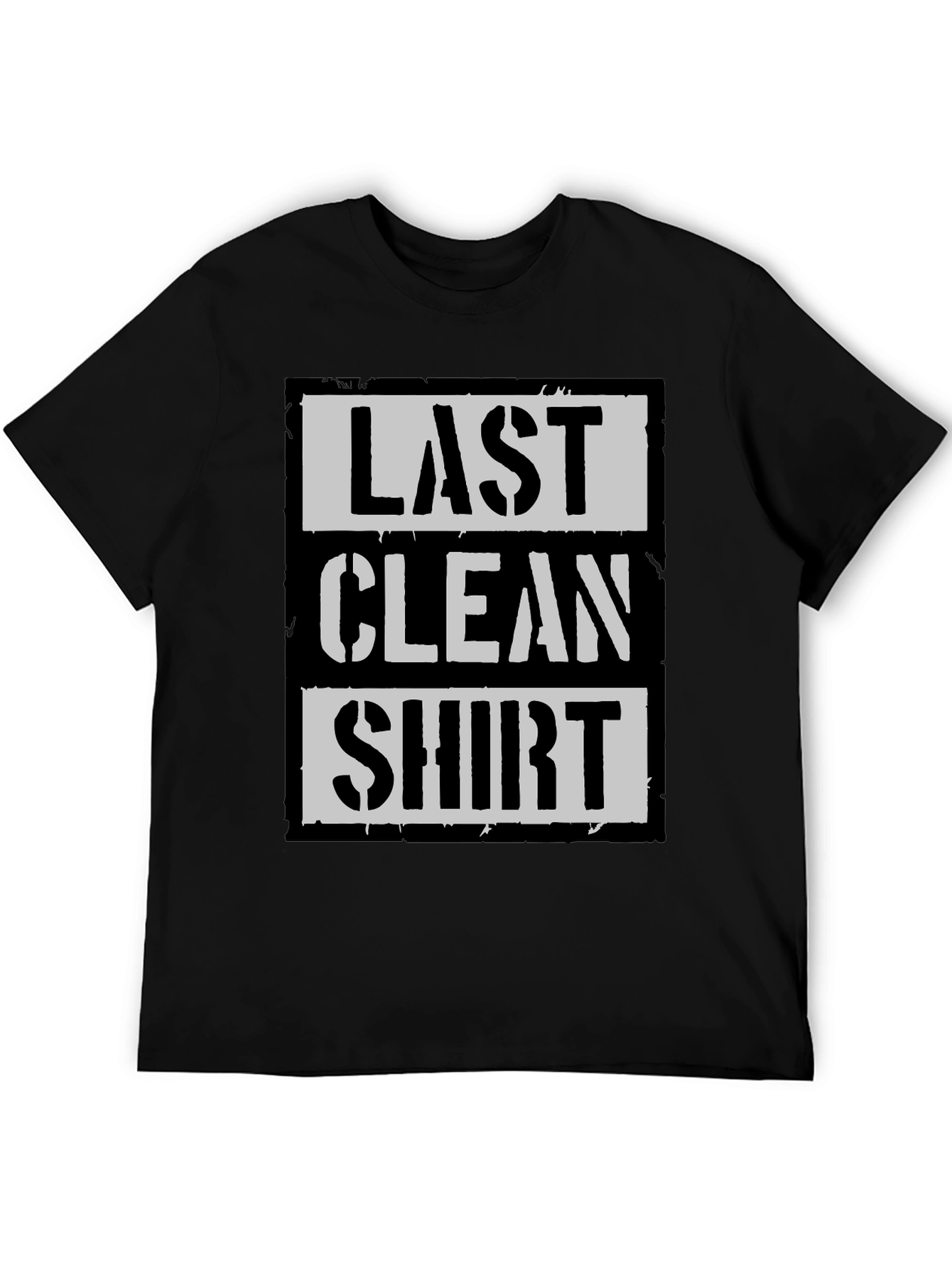 Last Clean Shirt Graphic Tee - Black Cotton