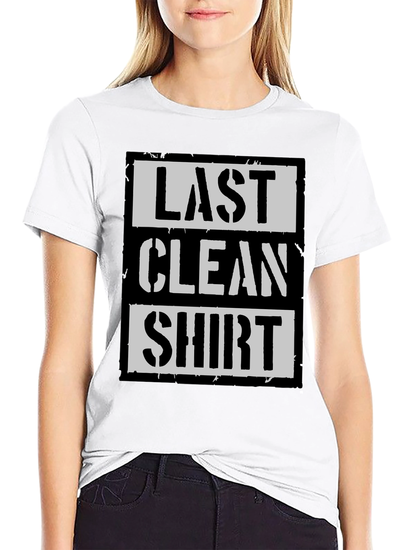 Last Clean Shirt Graphic Tee - Black Cotton