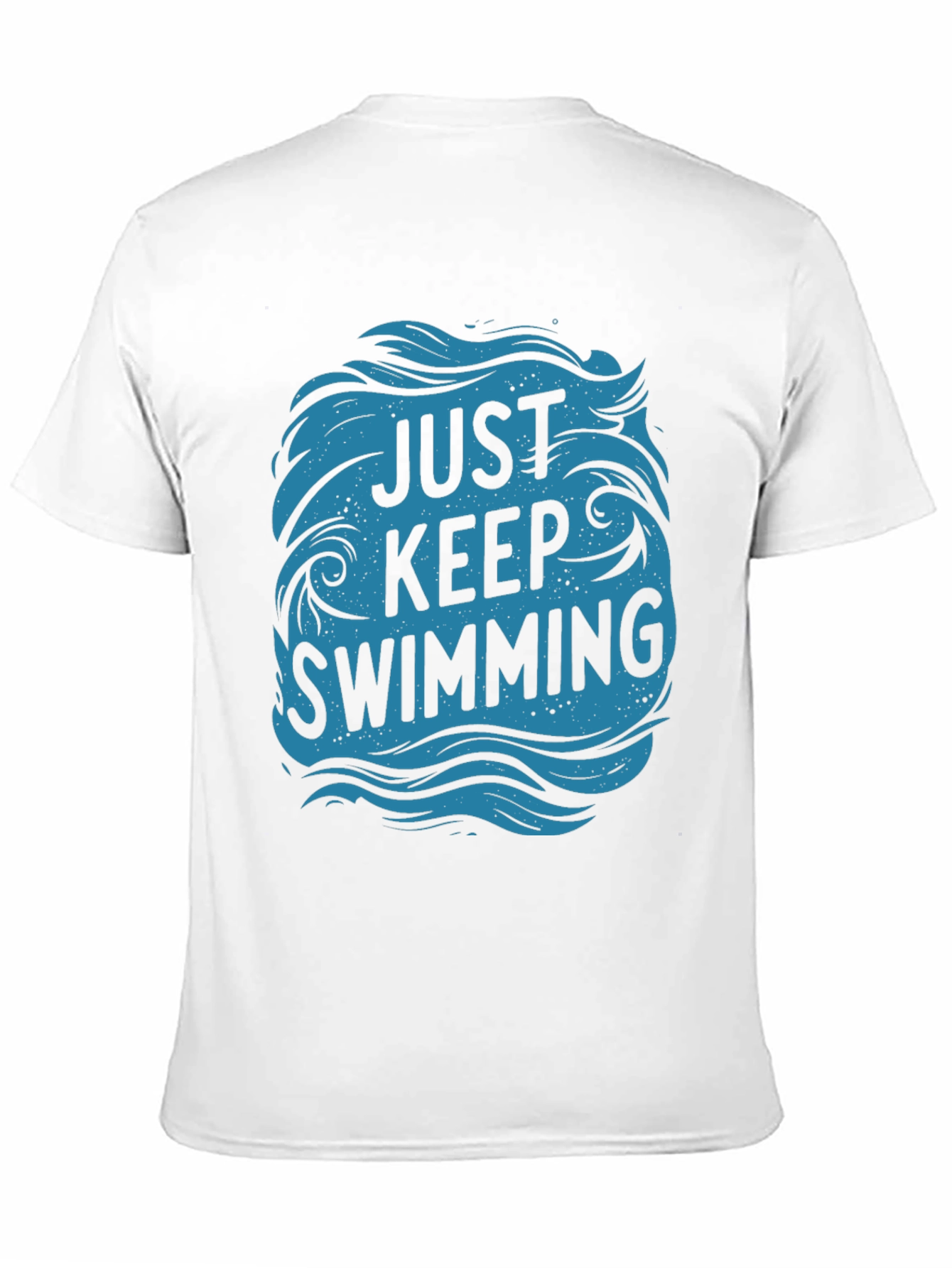 Just Keep Swimming Graphic Tee - Black