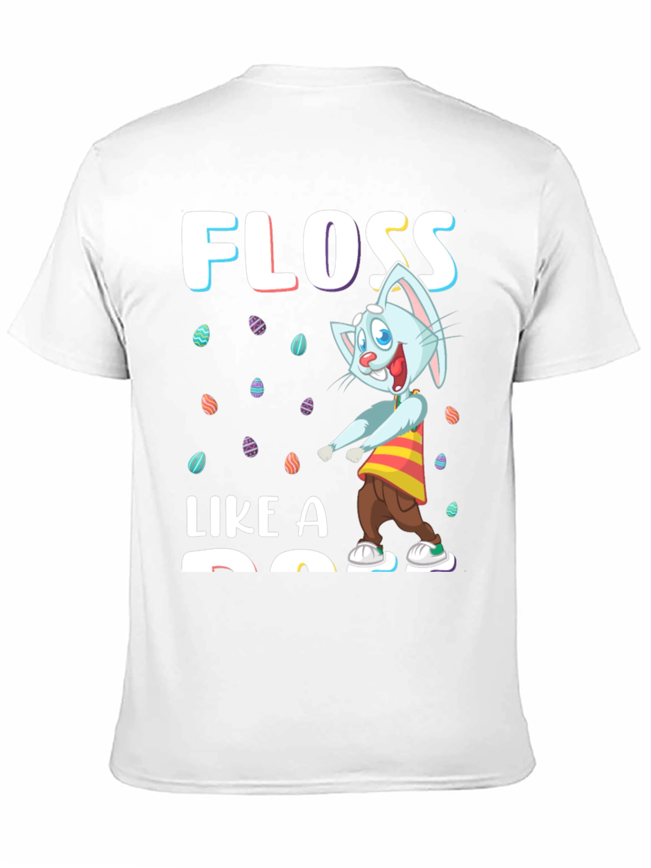 Easter Bunny Floss Like A Boss Black T-Shirt