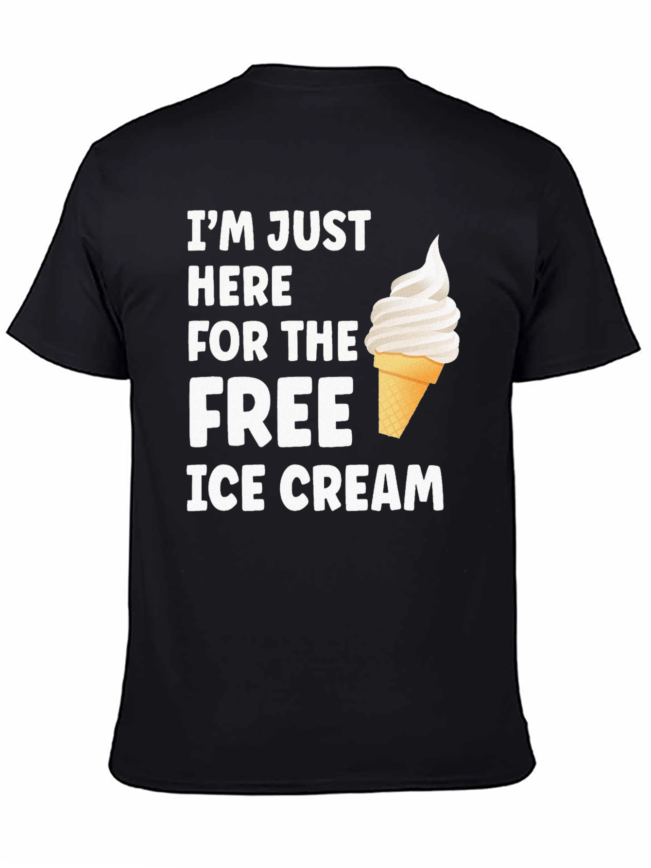 Free Ice Cream Graphic Tee - Soft Cotton Blend