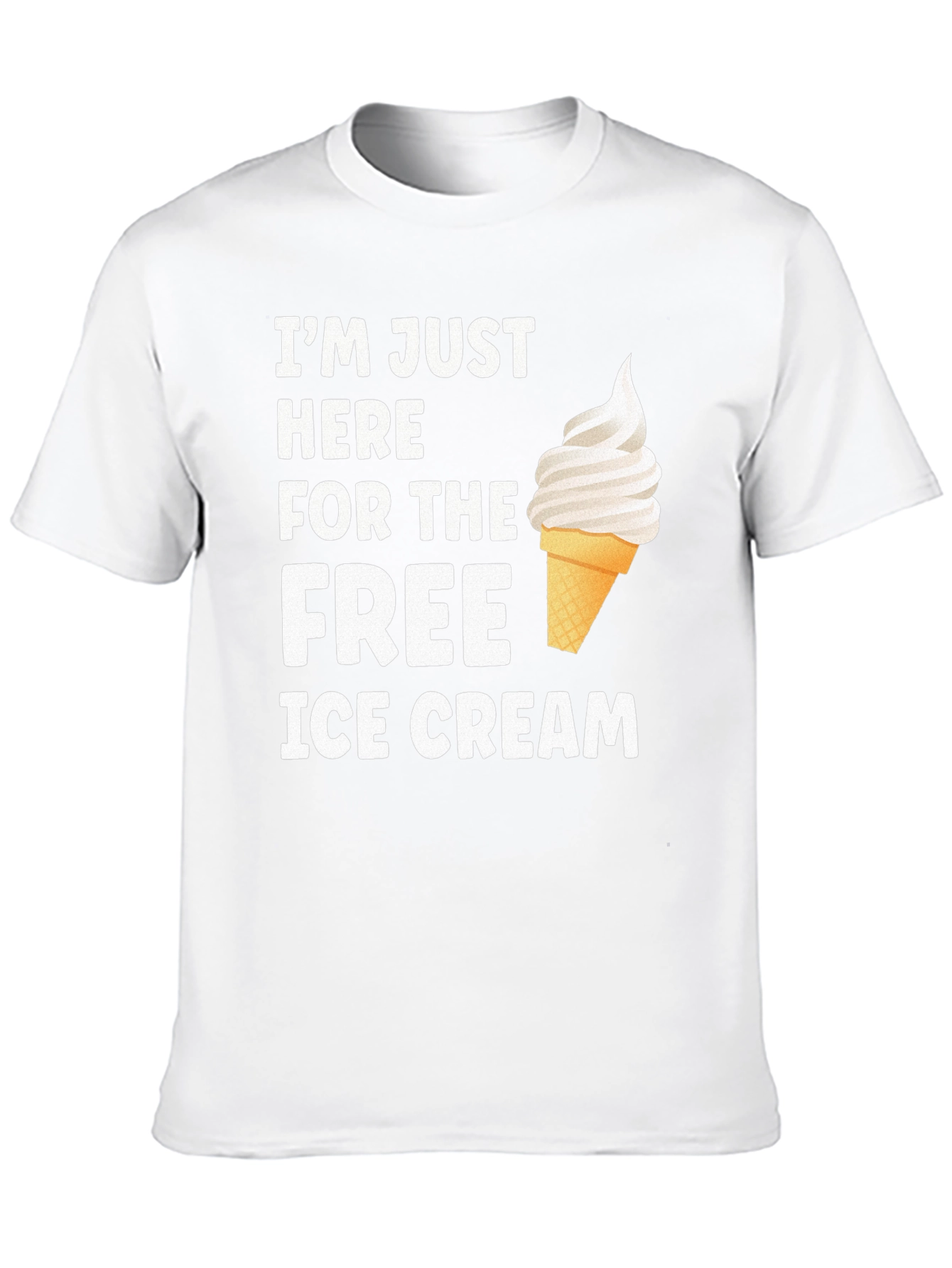 Free Ice Cream Graphic Tee - Soft Cotton Blend