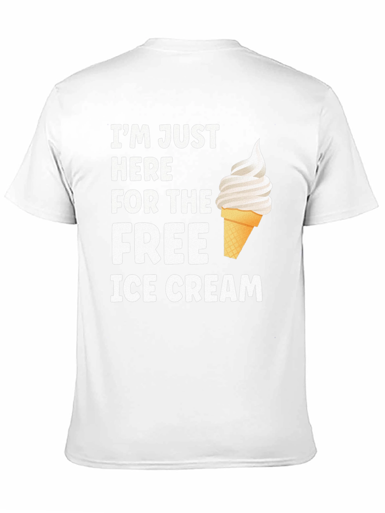 Free Ice Cream Graphic Tee - Soft Cotton Blend
