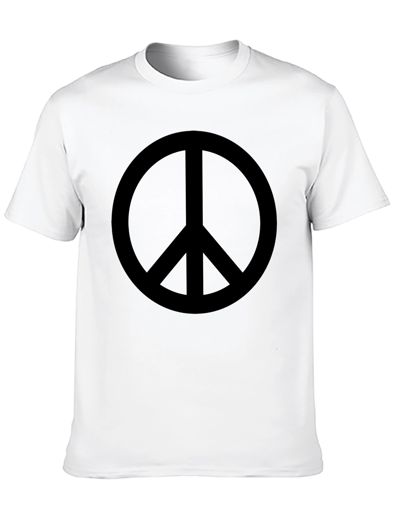 Peace Sign Black Graphic T-Shirt