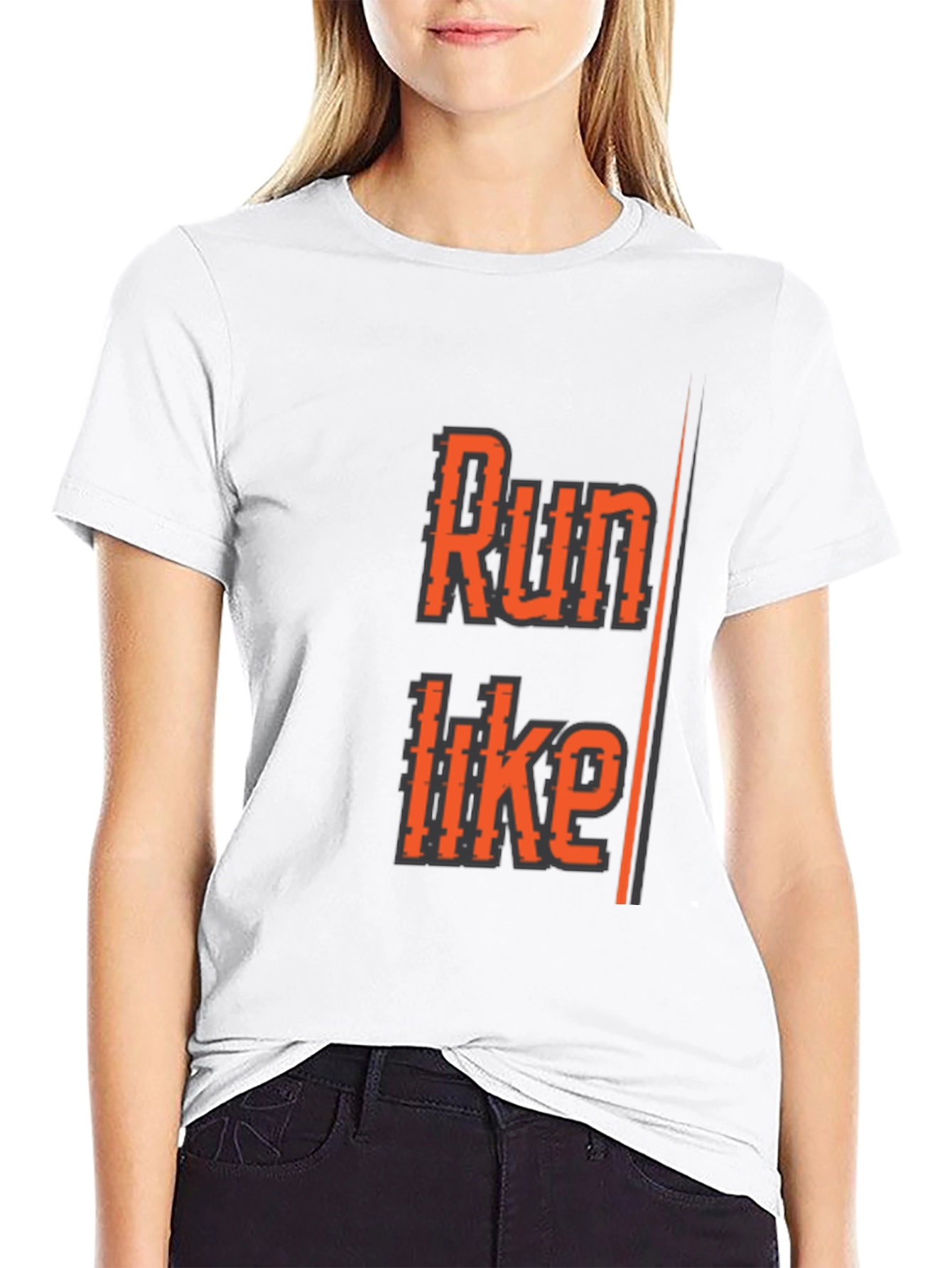 Run Like T-Shirt - Black Athletic Graphic Tee