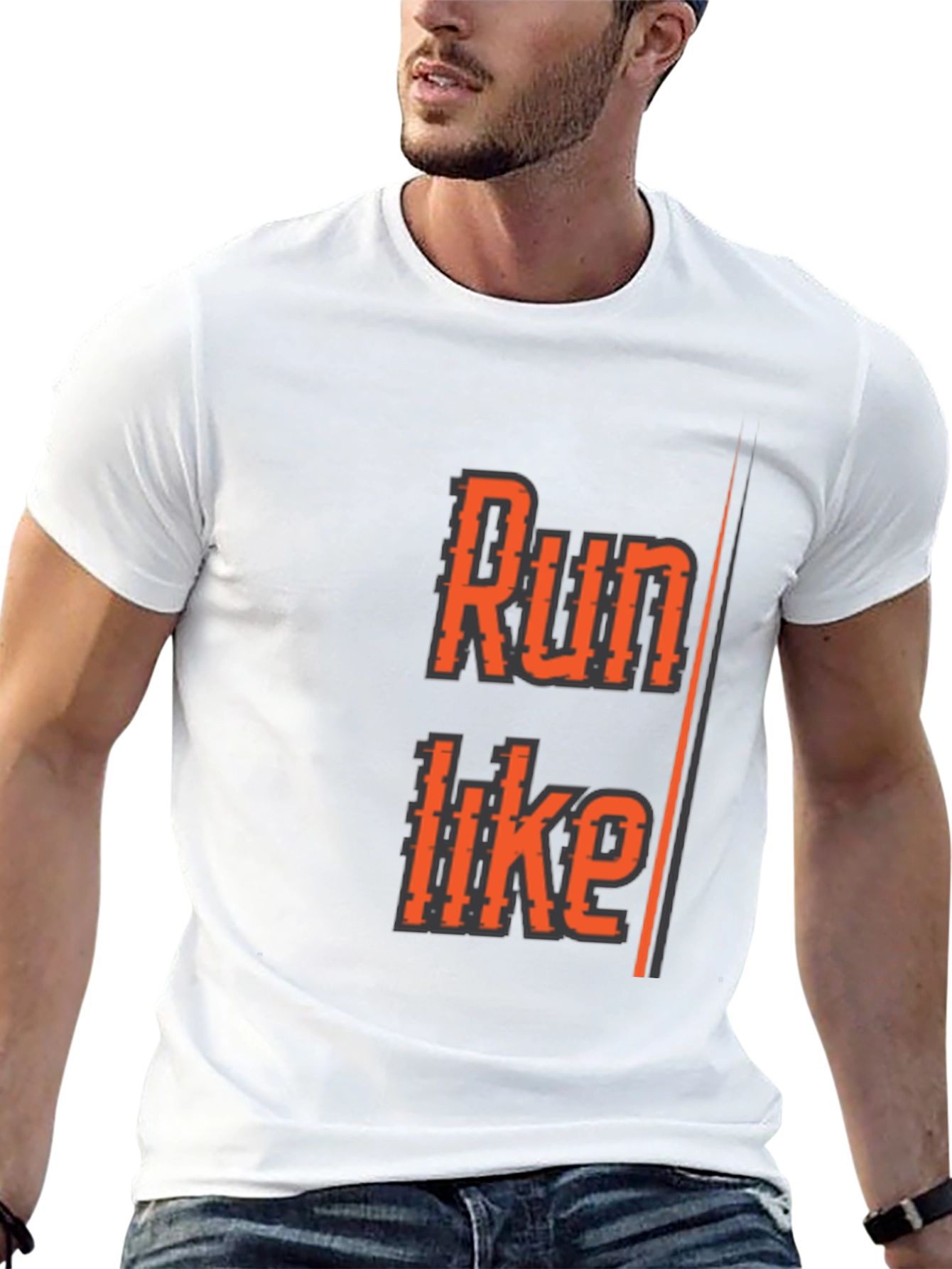 Run Like T-Shirt - Black Athletic Graphic Tee