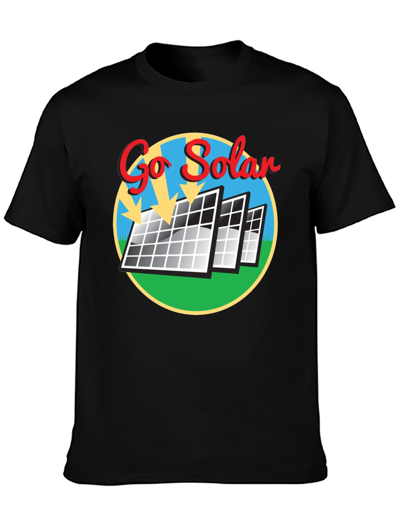 Go Solar T-Shirt - Renewable Energy Tee