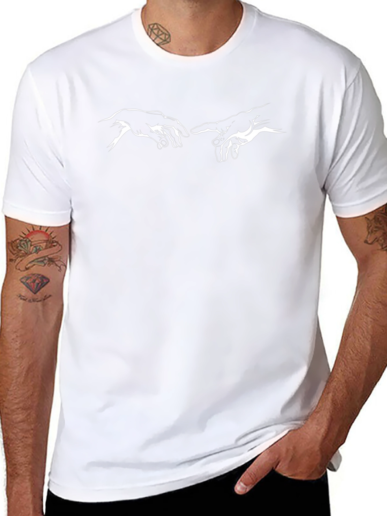 Creation of Adam T-Shirt - Michelangelo Inspired
