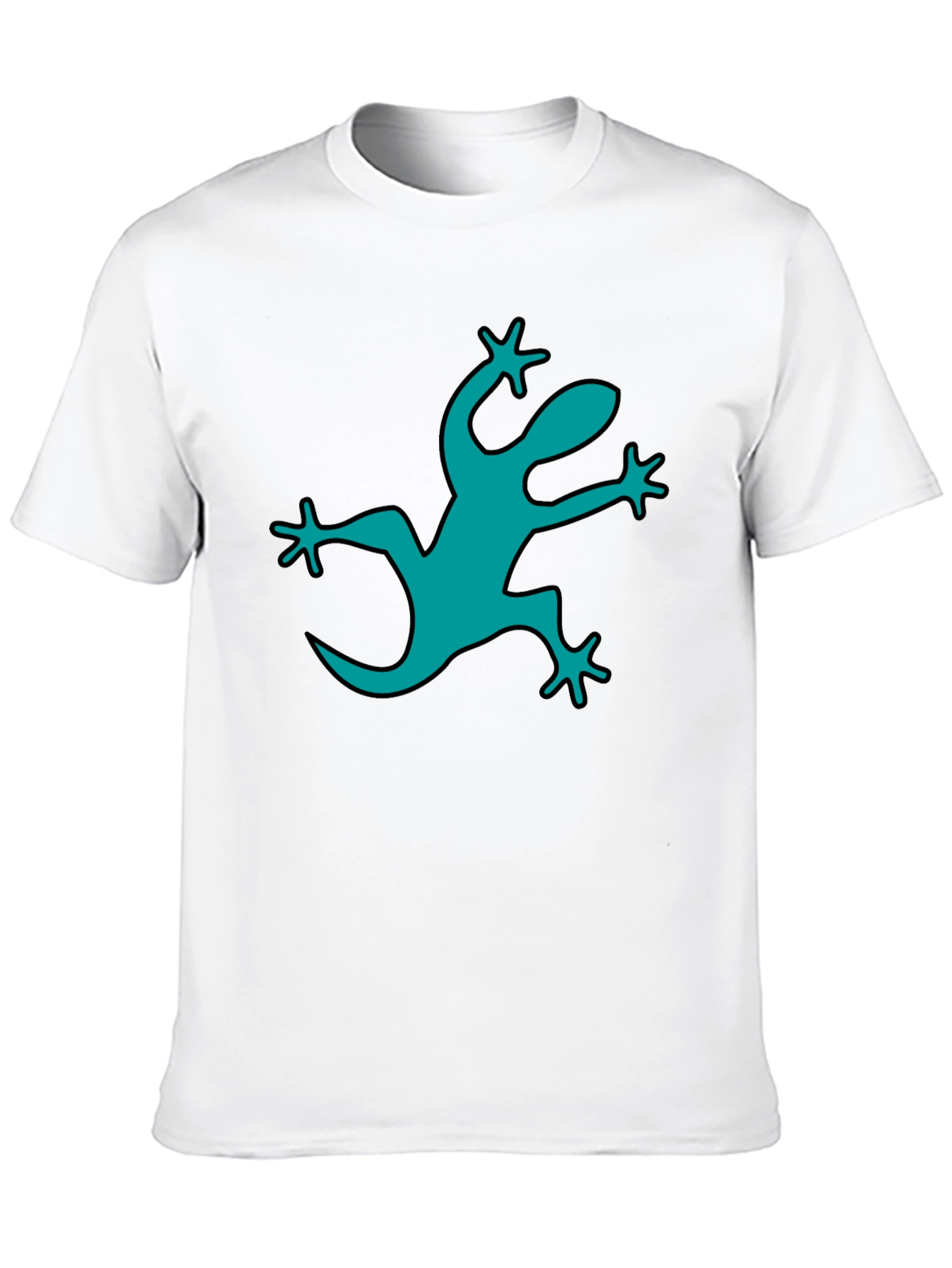 Cool Gecko Graphic Black T-Shirt