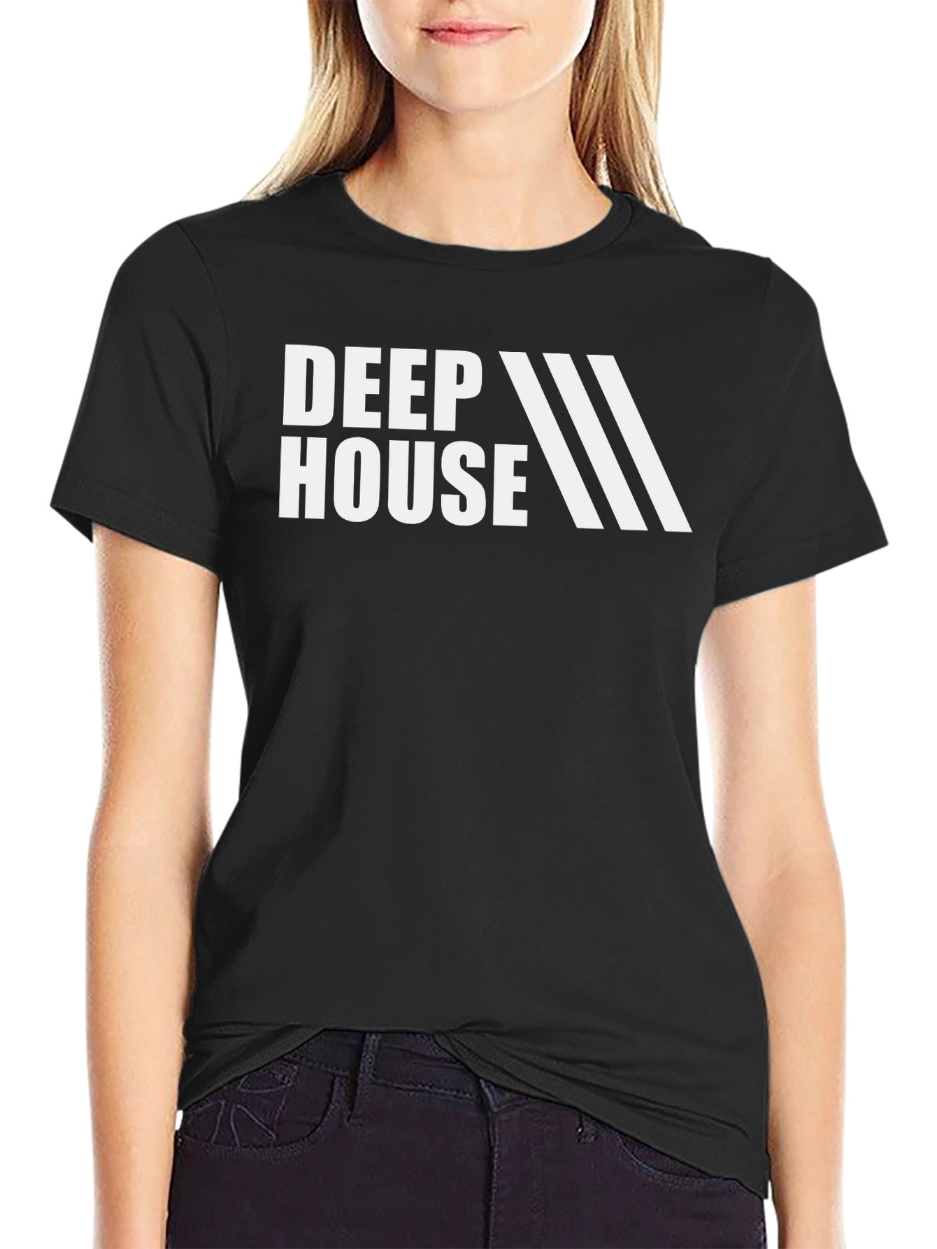 Deep House Music Black T-Shirt