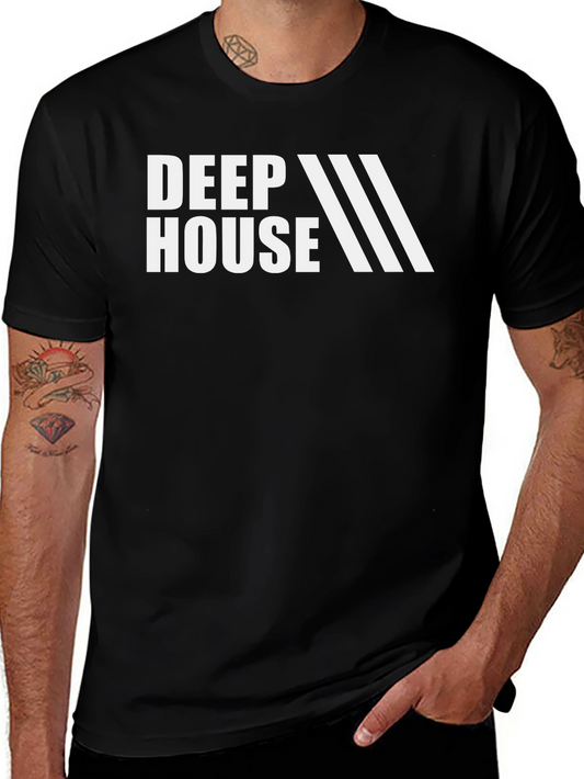 Deep House Music Black T-Shirt