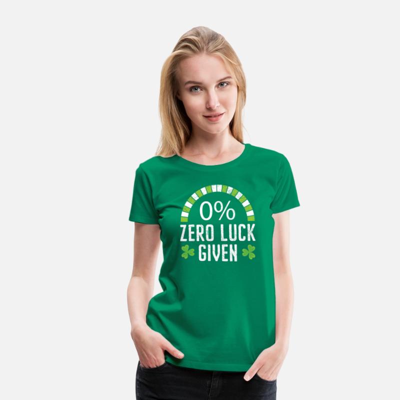 Zero Luck Given St. Patricks Day Irish Shamrock