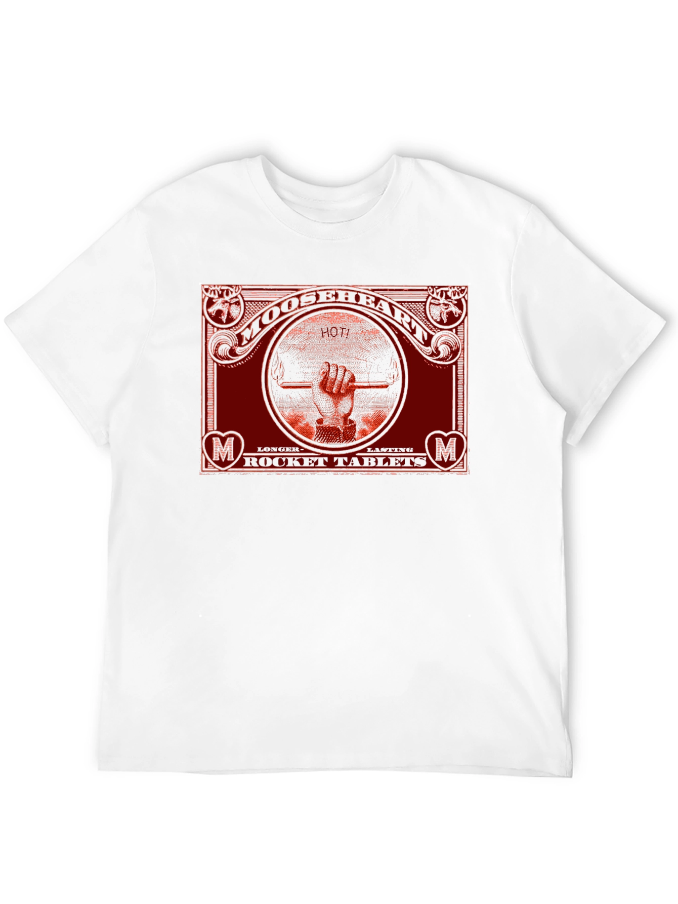 Mooseheart Rocket Tablets Graphic T-Shirt
