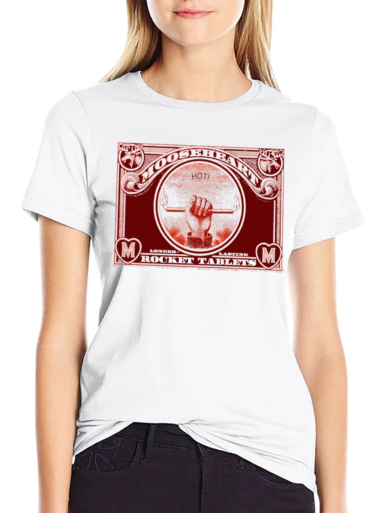 Mooseheart Rocket Tablets Graphic T-Shirt
