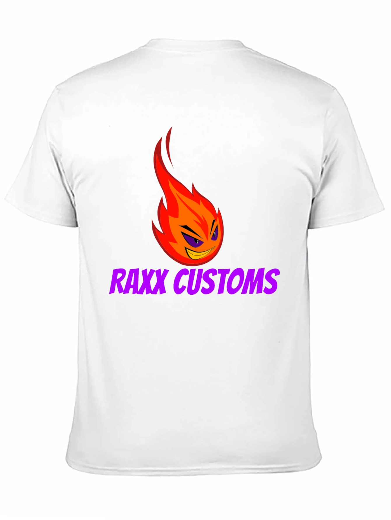 Raxx Customs Graphic Tee - Flame Logo Black T-Shirt