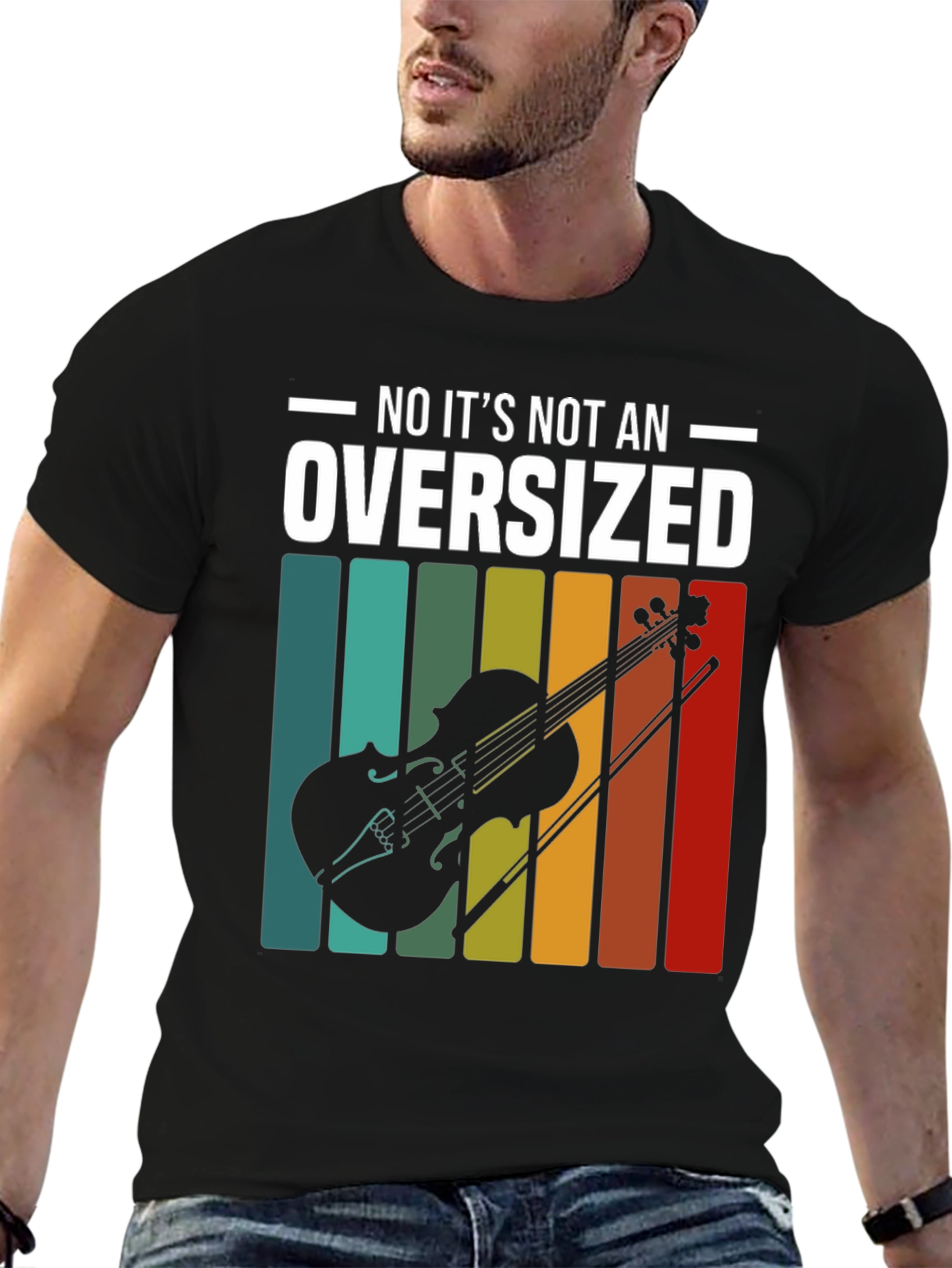 Violin Graphic Tee - Oversized? No Way!