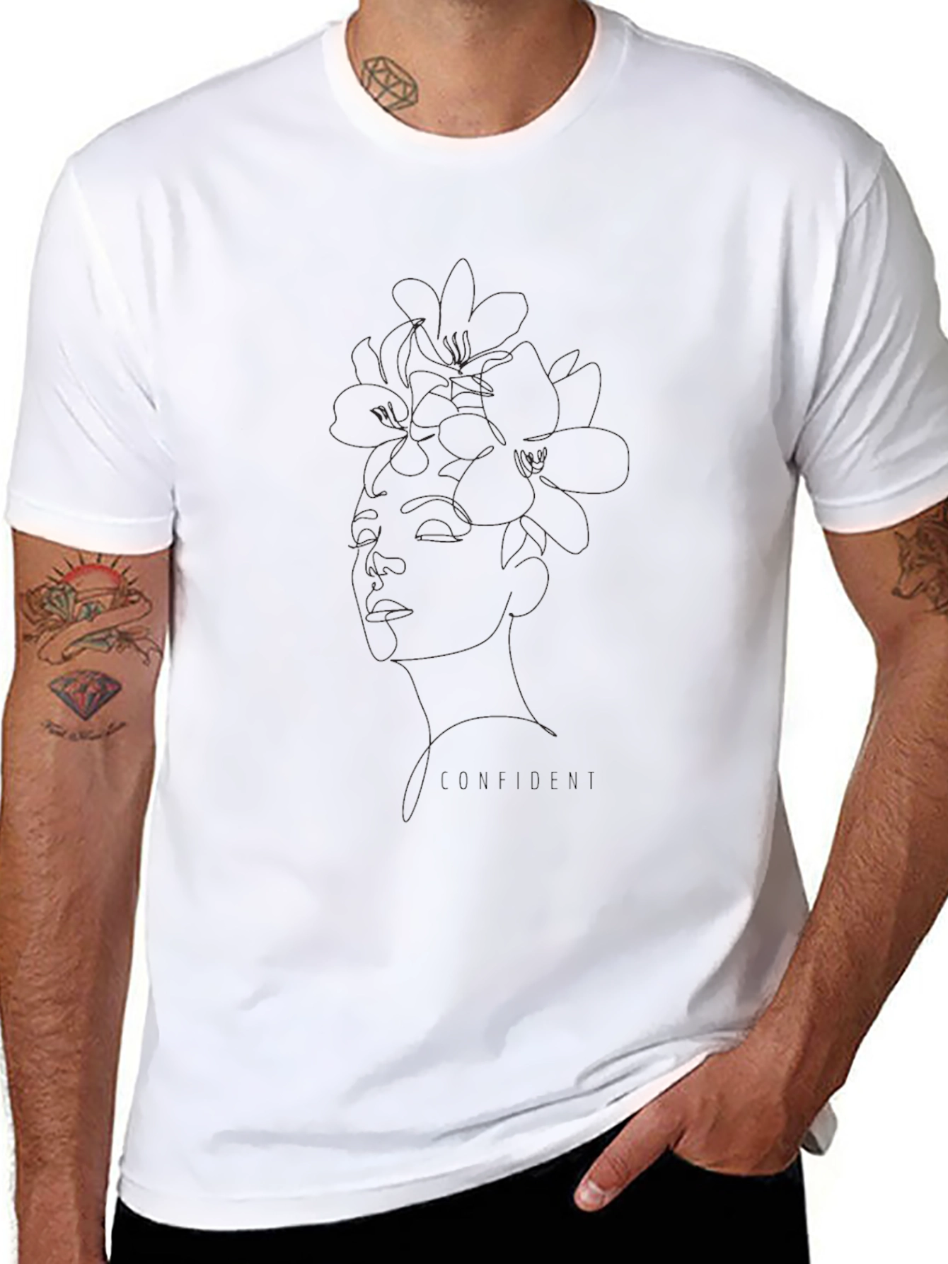 Classic Black Crew Neck T-Shirt for Men
