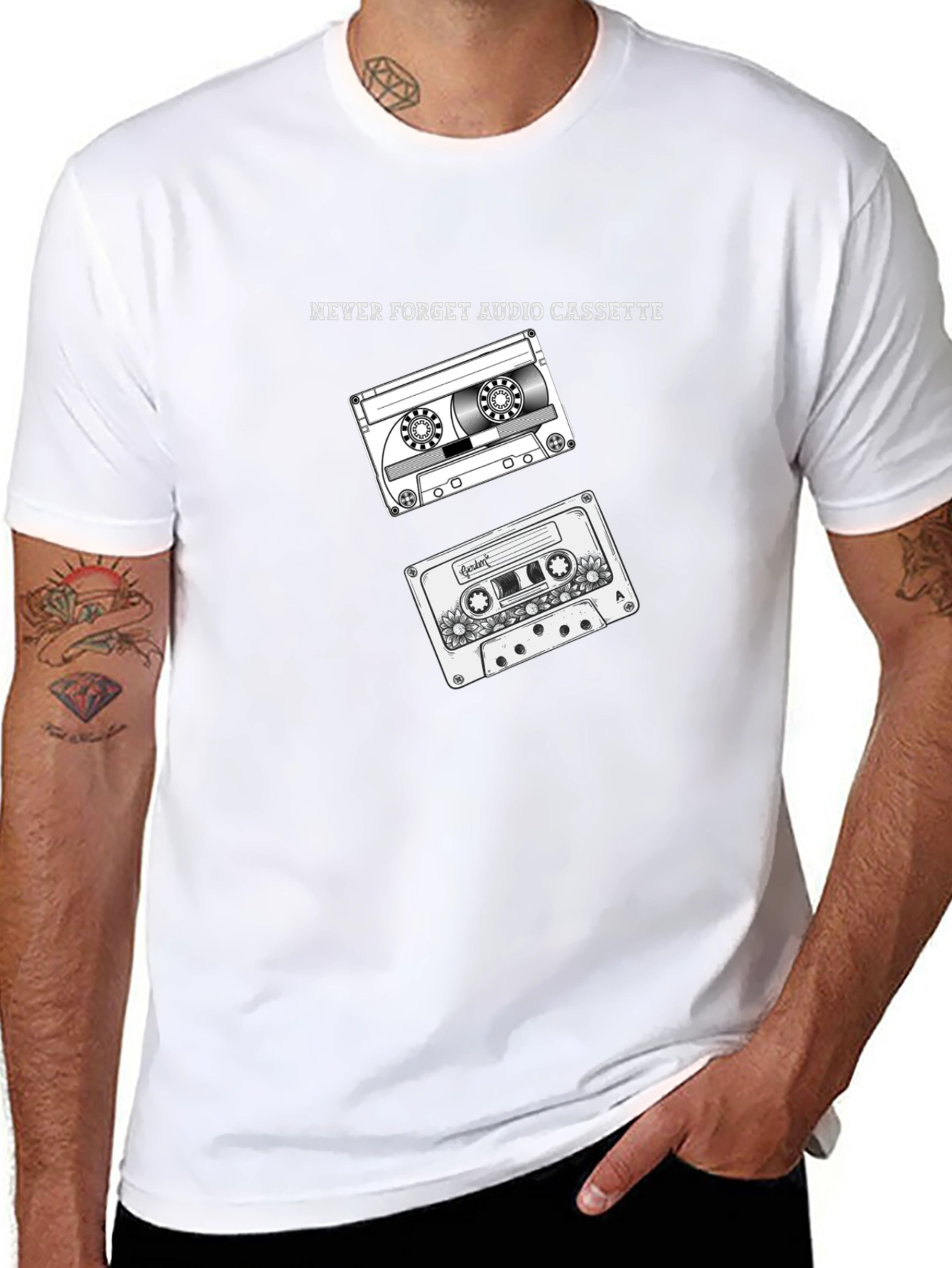Retro Cassette Tape Graphic T-Shirt