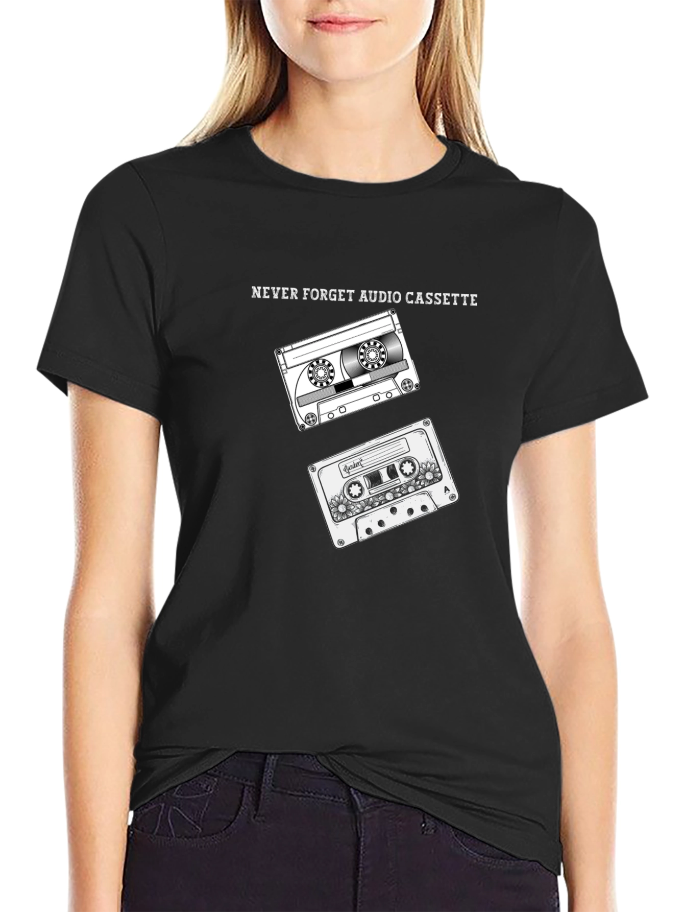 Retro Cassette Tape Graphic T-Shirt