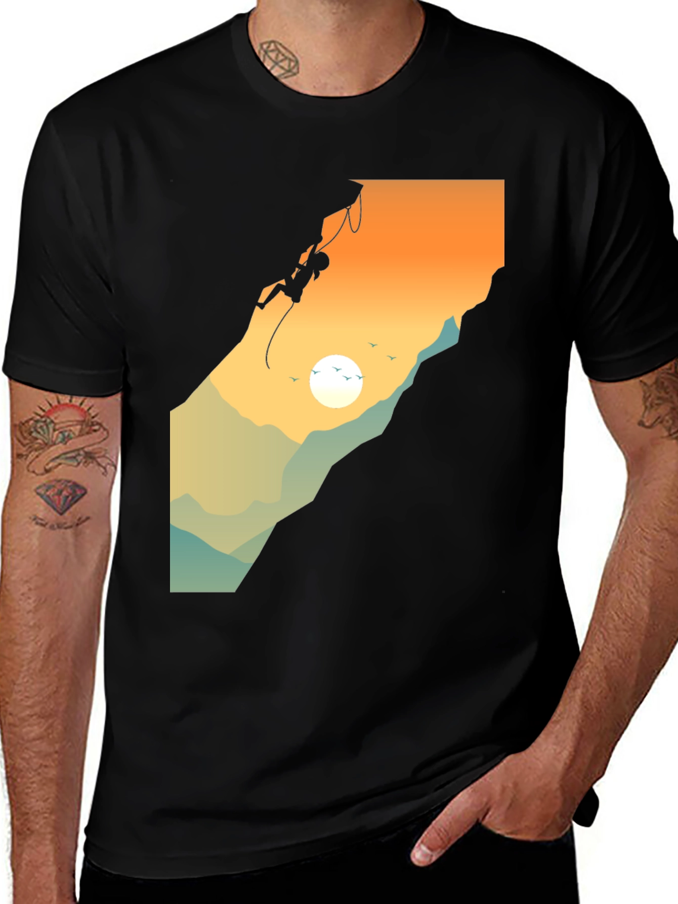 Rock Climbing T-Shirt - Adventure Design