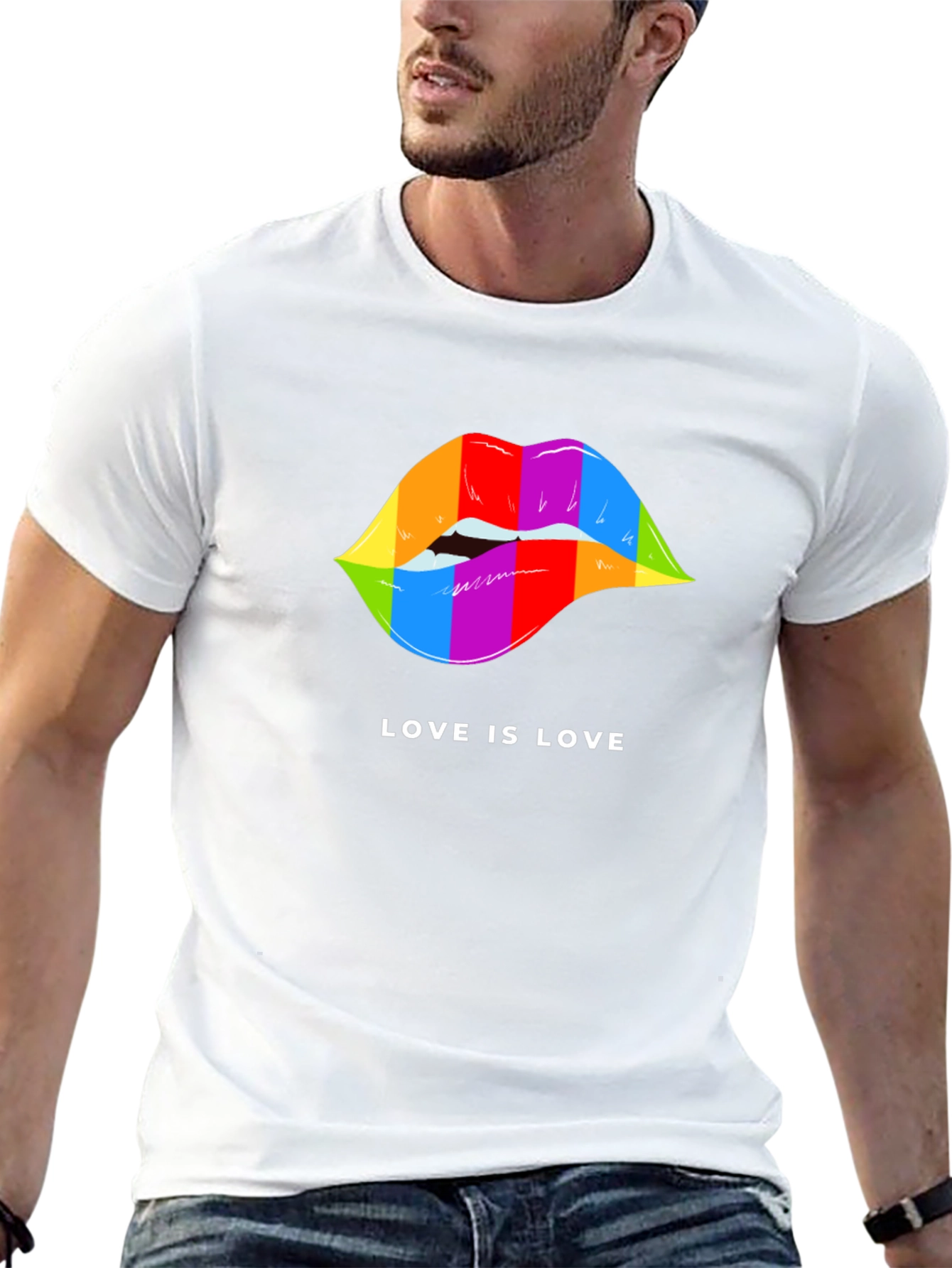 Love is Love Rainbow Lips Pride T-Shirt