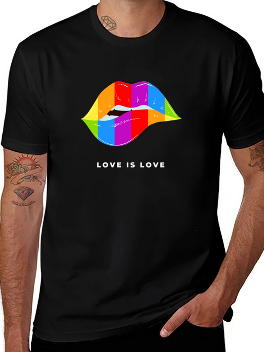 Love is Love Rainbow Lips Pride T-Shirt
