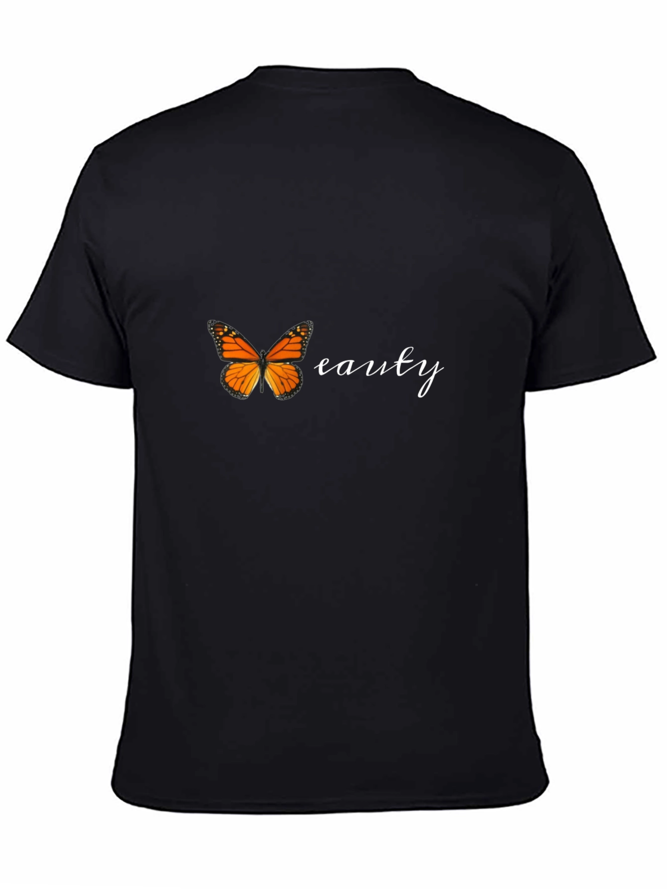 Butterfly Beauty Graphic Tee - Stylish Black T-Shirt