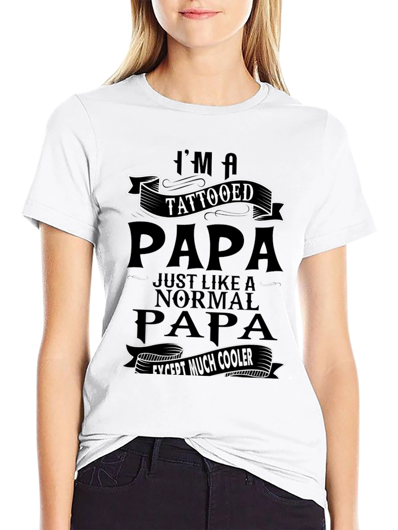 Tattooed Papa Graphic Tee - Cool Dad Gift