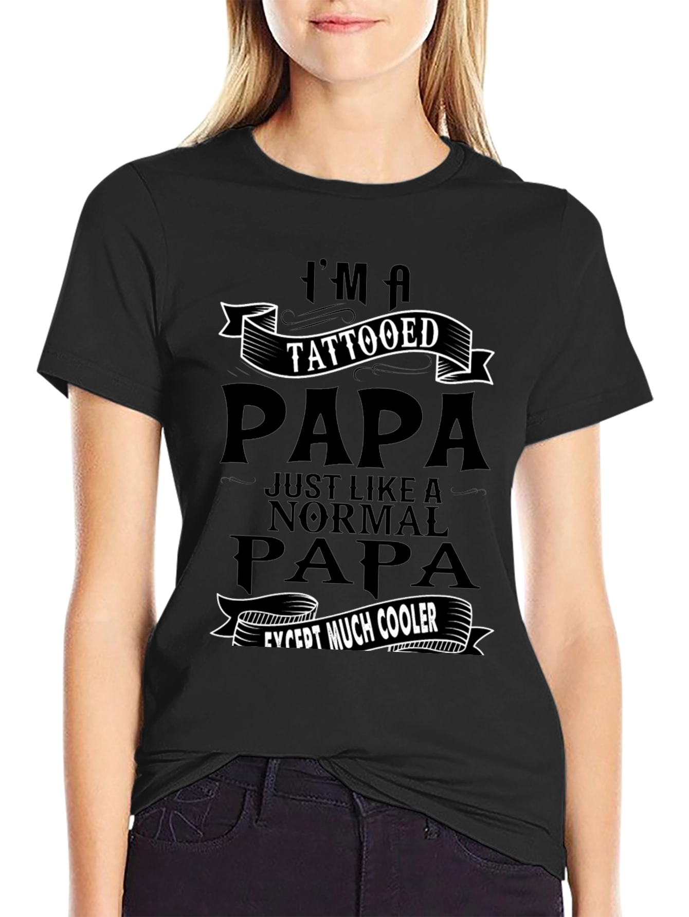 Tattooed Papa Graphic Tee - Cool Dad Gift
