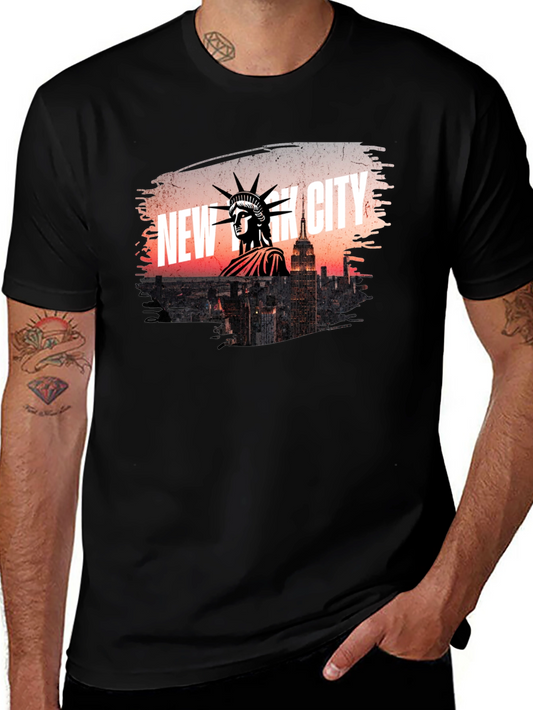 New York City Statue of Liberty Graphic T-Shirt