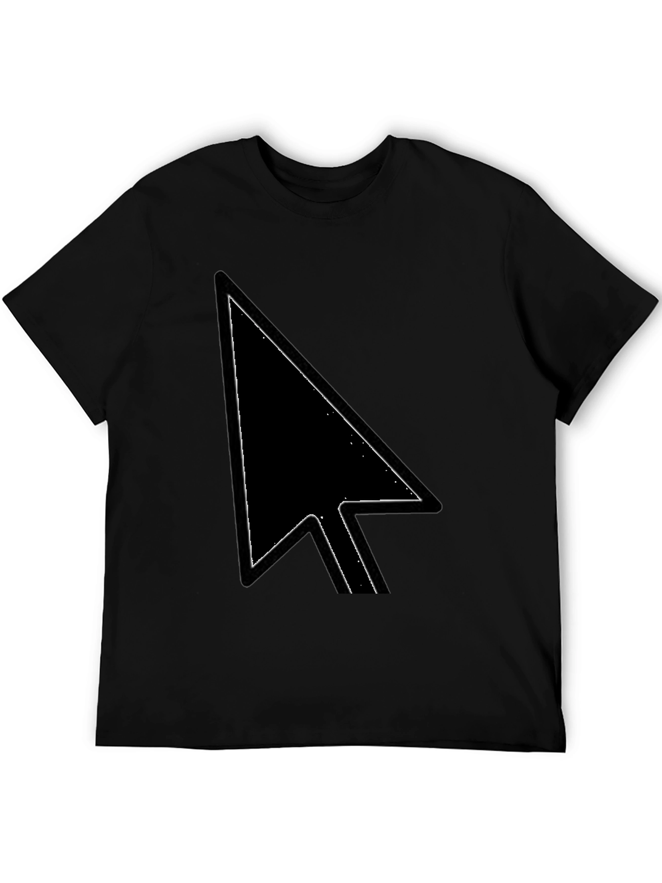 Pointer Arrow Graphic Tee - Black Casual Shirt