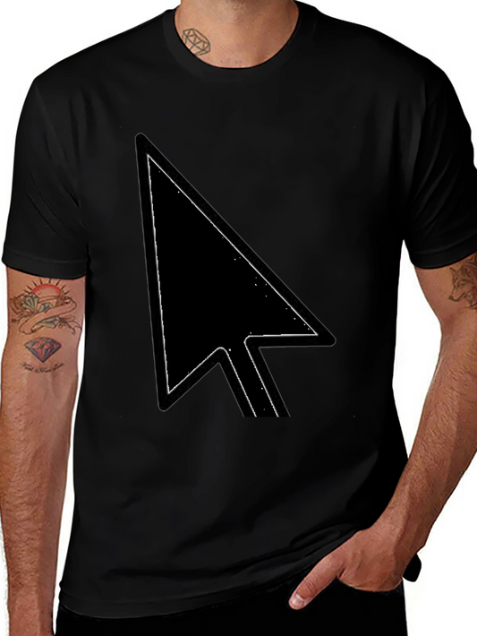 Pointer Arrow Graphic Tee - Black Casual Shirt