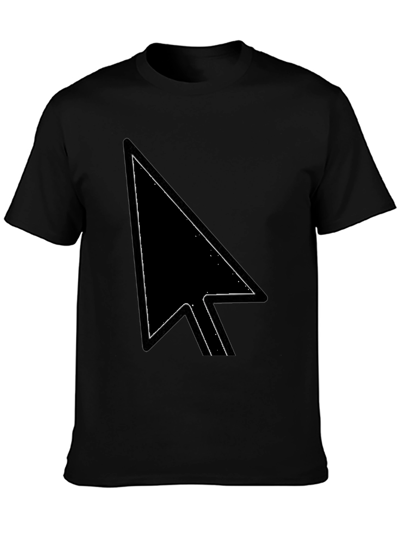Pointer Arrow Graphic Tee - Black Casual Shirt
